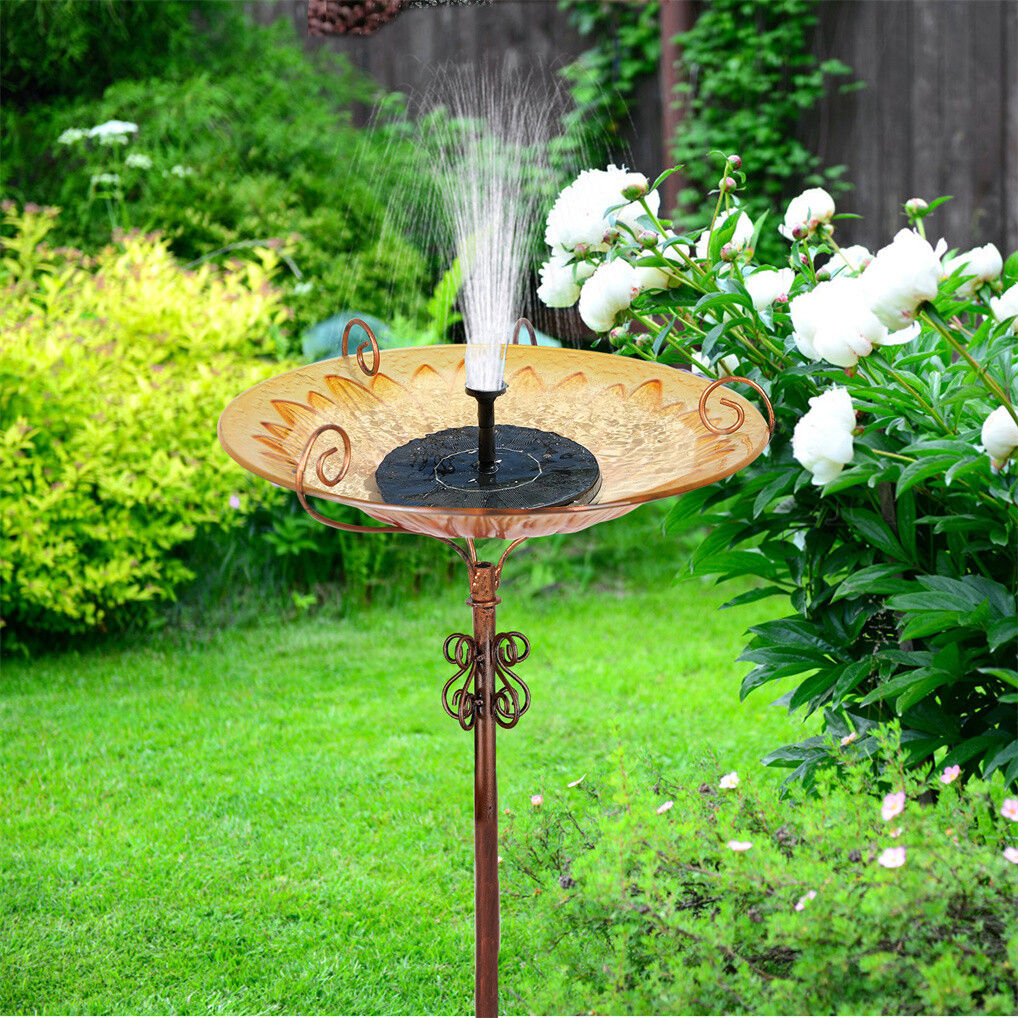 Solar Bird Bath Feeder Fountain, 20x15x25 cm, Attracts Hummingbirds, Durable Design - SuperSaverAU - view 2