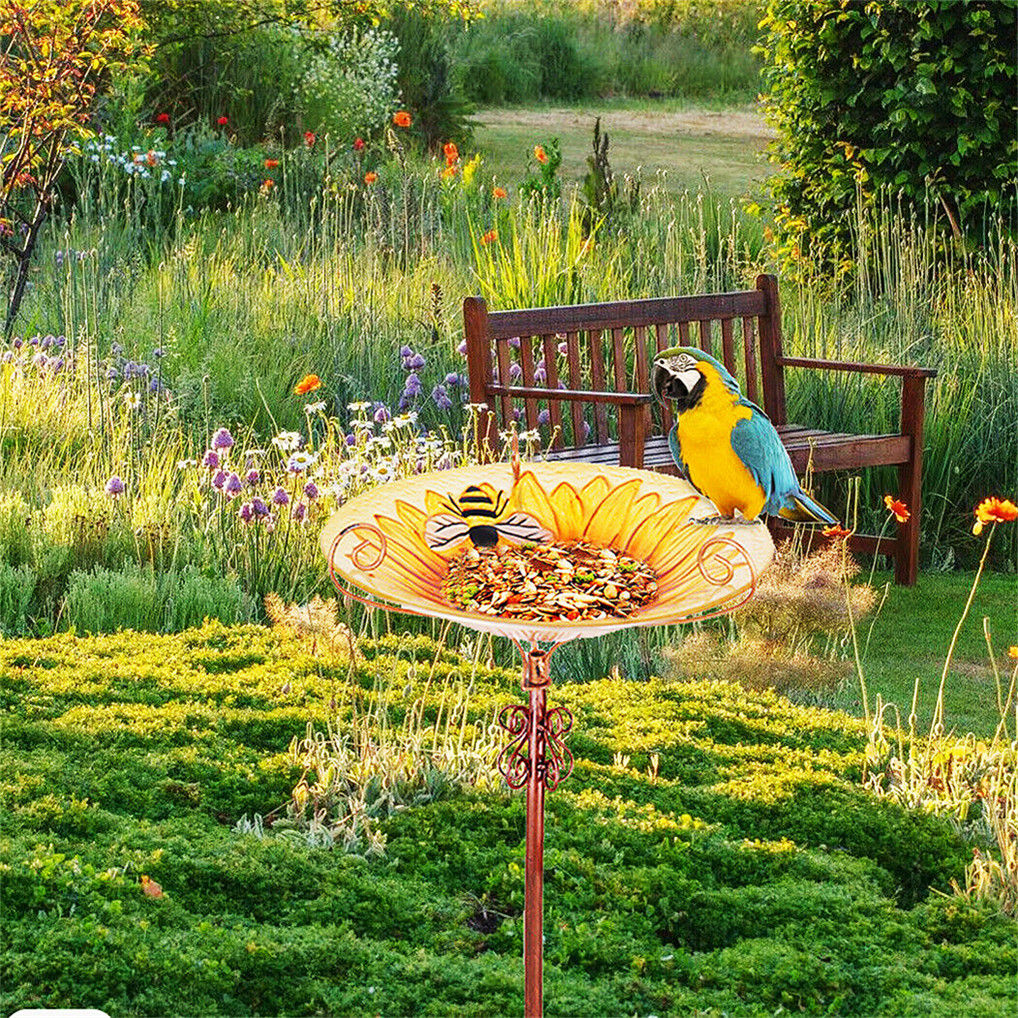 Solar Bird Bath Feeder Fountain, 20x15x25 cm, Attracts Hummingbirds, Durable Design - SuperSaverAU - view 5