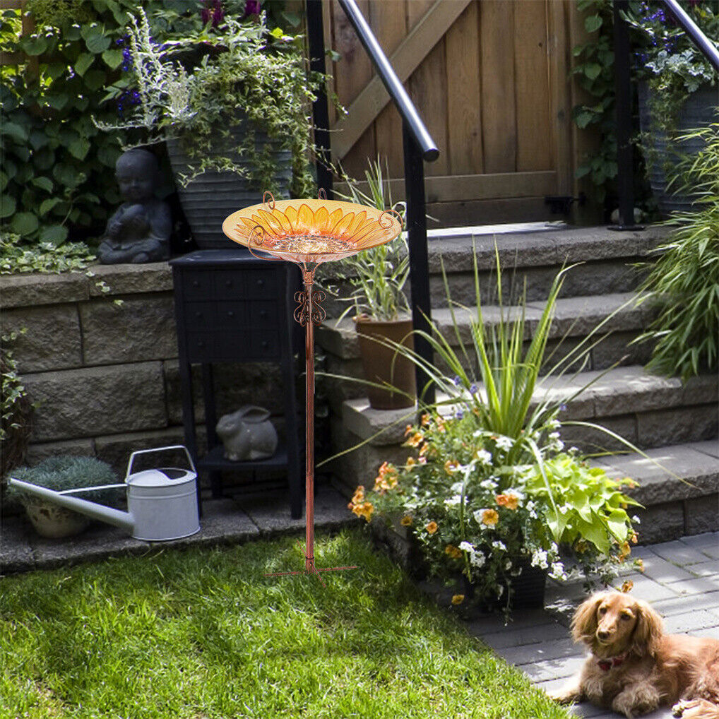 Solar Bird Bath Feeder Fountain, 20x15x25 cm, Attracts Hummingbirds, Durable Design - SuperSaverAU - view 7