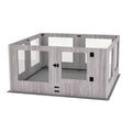 Indoor Dog Pen Tempered Glass Kennel 47.24x46.69x23.62 inches w/ Pad - SuperSaverAU - view 1