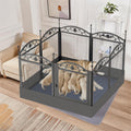 XL Metal Dog Playpen Indoor Fence 20x15x25 cm with Waterproof Pad, 2 kg - SuperSaverAU - view 2