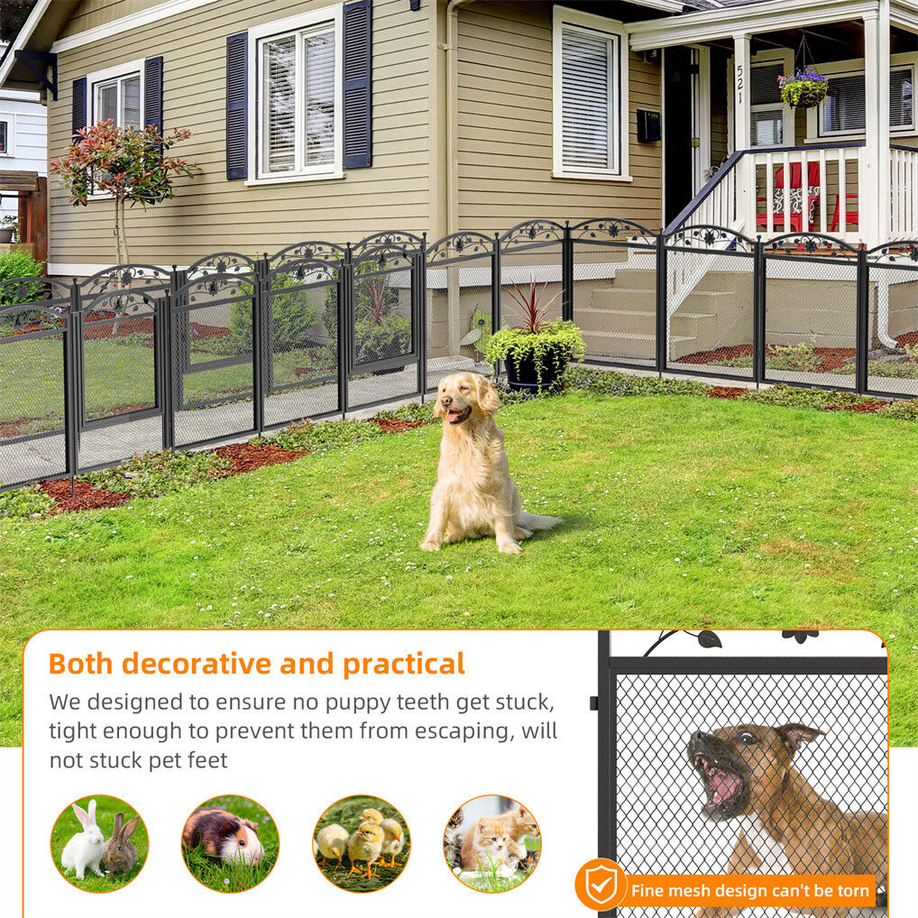 XL Metal Dog Playpen Indoor Fence 20x15x25 cm with Waterproof Pad, 2 kg - SuperSaverAU - view 10