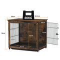 Medium Wooden Dog Crate Kennel 80.5x59x70cm Dual-Purpose End Table Nightstand - SuperSaverAU - view 5