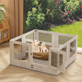 Large Dog Indoor Whelping Box, Tempered Glass & MDF, 20x15x25 cm, Safe & Stylish - SuperSaverAU - view 1