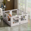 Large Dog Indoor Whelping Box, Tempered Glass & MDF, 20x15x25 cm, Safe & Stylish - SuperSaverAU - view 3
