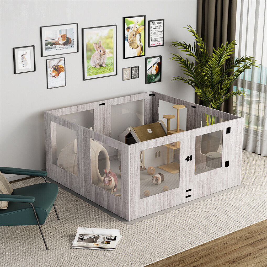 Large Dog Indoor Whelping Box, Tempered Glass & MDF, 20x15x25 cm, Safe & Stylish - SuperSaverAU - view 6