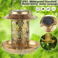 Premium Solar Hanging Bird Seed Feeder – with LED Light