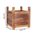Eco-Friendly Small Raised Garden Bed 30x30x33cm Wooden Planter Box, Ergonomic Design - SuperSaverAU - view 2