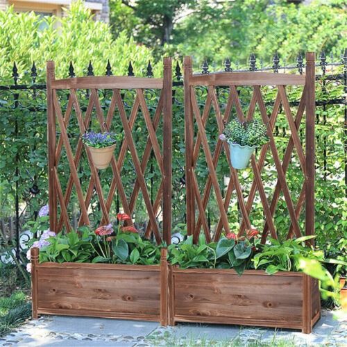 Medium Raised Garden Bed 60x30x33cm Wooden Planter Box