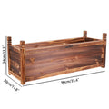 Eco-Friendly Large Raised Garden Bed Wooden Planter 90x30x33cm - Ergonomic Design - SuperSaverAU - view 2