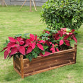 Eco-Friendly Large Raised Garden Bed Wooden Planter 90x30x33cm - Ergonomic Design - SuperSaverAU - view 5