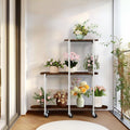 Plant Stand with Wheels, 3-Tier Indoor Outdoor Flower Rack, 20x15x25 cm - SuperSaverAU - view 3