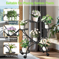 Rolling Metal Plant Stand 20x15x25 cm, 6 Pots, Effortless Mobility, Elegant Design - SuperSaverAU - view 5