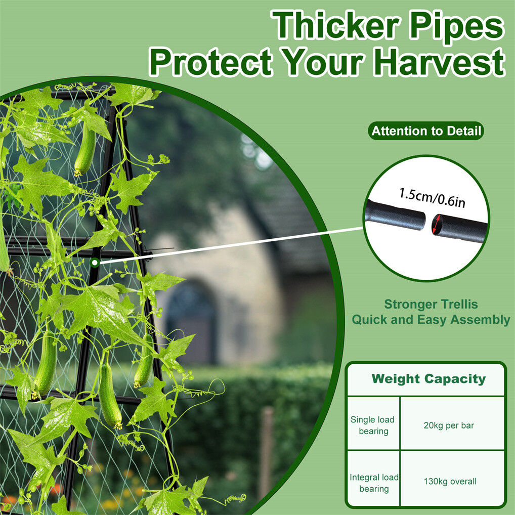 XL Heavy Duty Garden Trellis for Climbing Plants 20x15x25 cm, Weather-Resistant