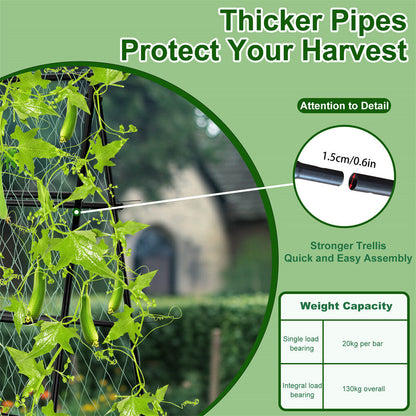 XL Heavy Duty Garden Trellis for Climbing Plants 20x15x25 cm, Weather-Resistant