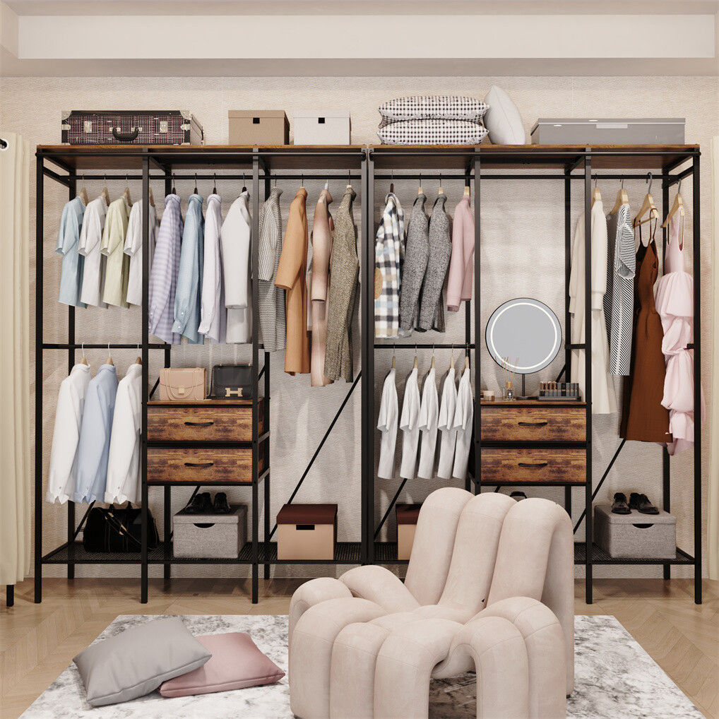 XXL Heavy Duty Wardrobe Closet - Dust-proof, Shelves & Drawers, 20x15x25 cm - SuperSaverAU - view 1