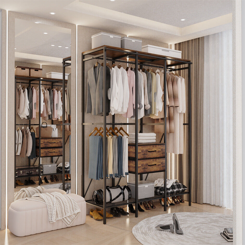 XXL Heavy Duty Wardrobe Closet - Dust-proof, Shelves & Drawers, 20x15x25 cm - SuperSaverAU - view 3