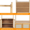 Bamboo Clothes Rack Coat Stand 168cm High Polish, Eco-Friendly, Space-Saving - SuperSaverAU - view 4