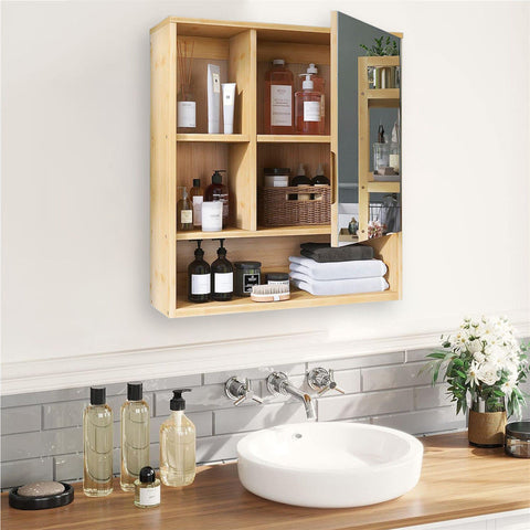 Wall-Mounted Bathroom Mirror Storage Cabinet 55.5cm - SuperSaverAU - view 2
