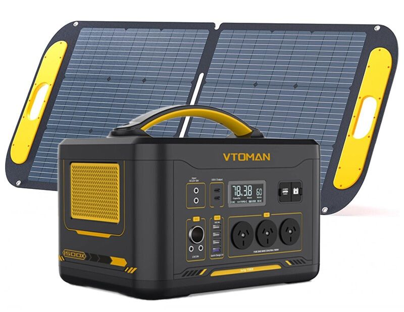 Jump 1000W Power Station 1408Wh + 110W Solar Panel, LiFePO4, 12 Devices - SuperSaverAU - view 1