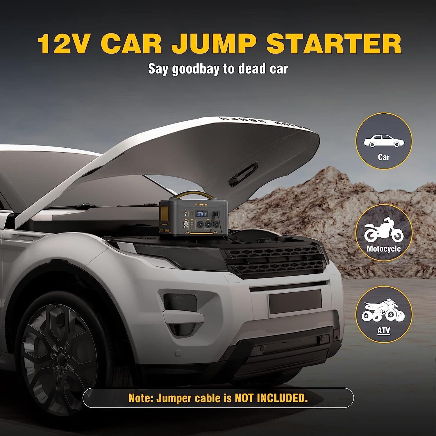 Jump 1000W Power Station 1408Wh + 110W Solar Panel, LiFePO4, 12 Devices - SuperSaverAU - view 5