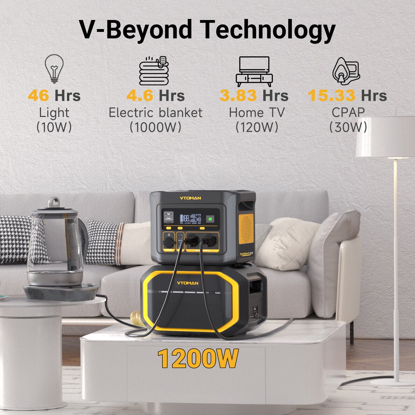 FlashSpeed 600W Portable Power Station Generator - 499Wh