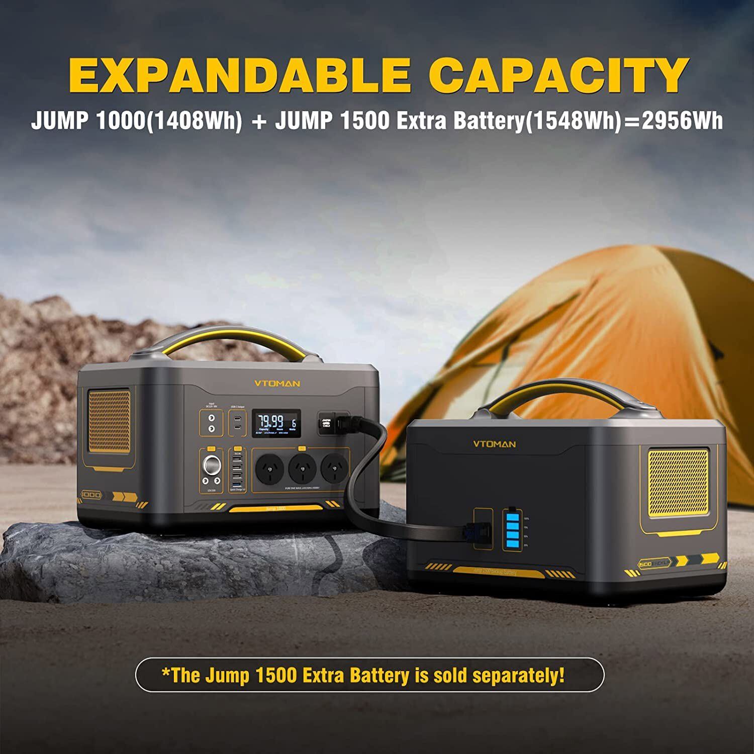 Premium Jump 1000X Solar Generator – 1000W with 220W Panel