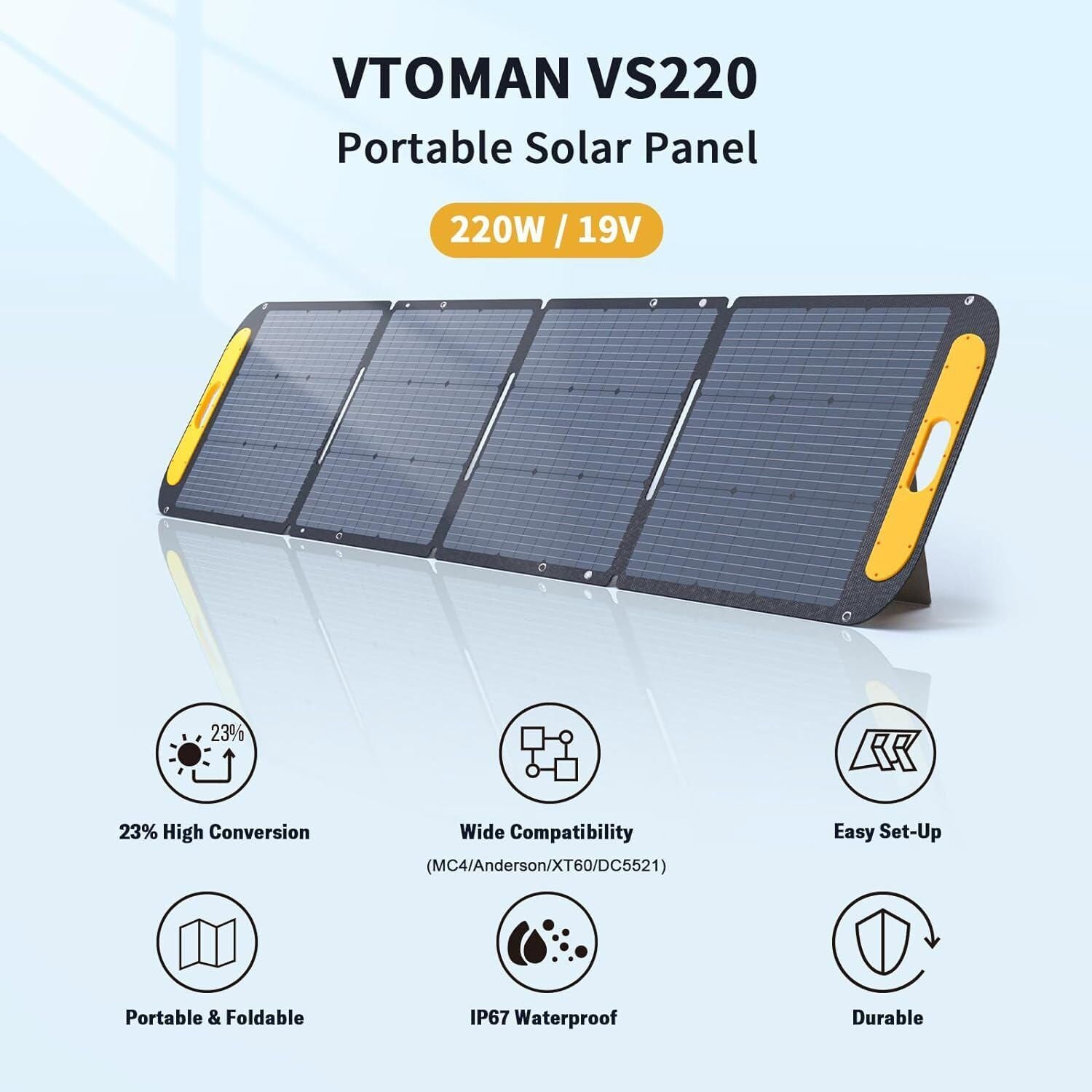 Premium Jump 1000X Solar Generator – 1000W with 220W Panel