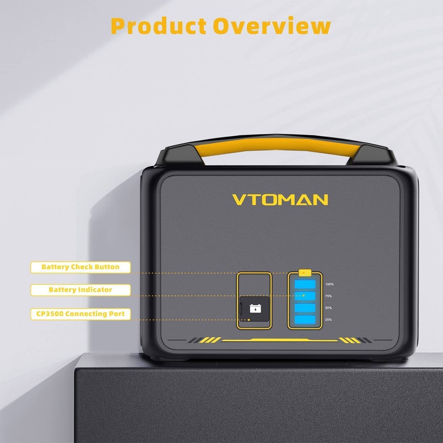Premium 640Wh LiFePO4 Solar Expansion Battery with BMS for Jump 600X