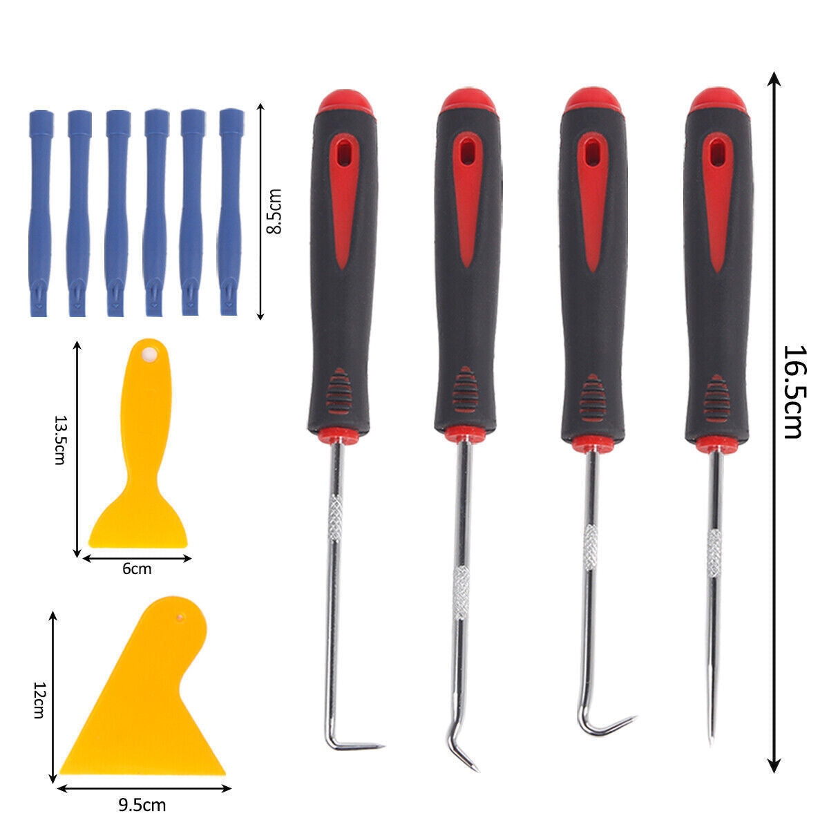 Premium 65 Piece Car Trim Removal Tool Set with Pry Bar Kit