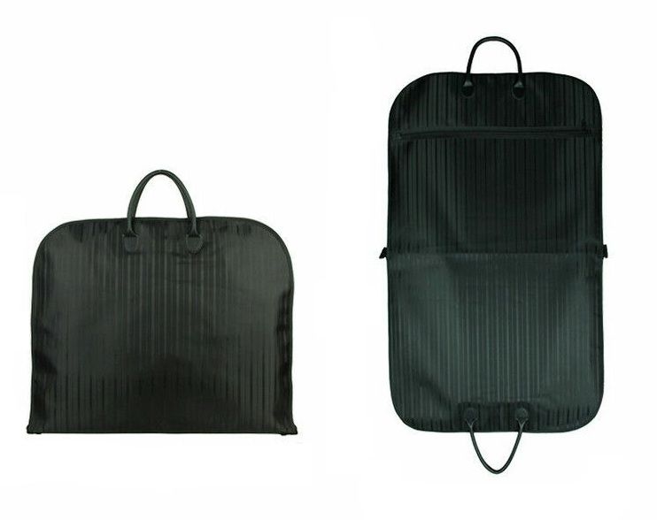 Black Men Suit Cover Zippered Dustproof Garment Bag 20x15x25 cm, Waterproof, Spacious - SuperSaverAU - view 1
