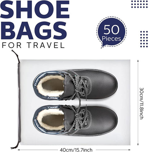 10PCS Travel Shoe Bags - Portable Drawstring Dust Organizer - SuperSaverAU - view 2