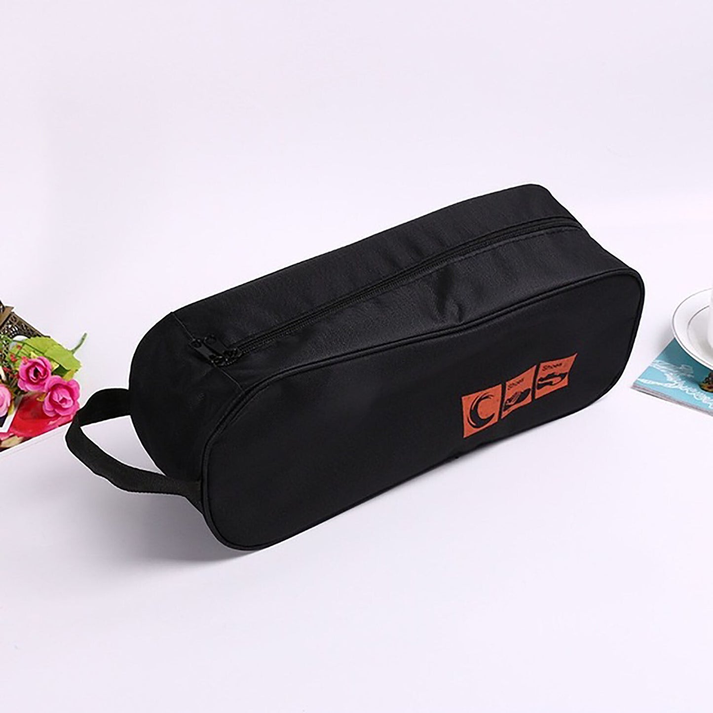 Portable Waterproof Shoe Bag with View Window 13cm High