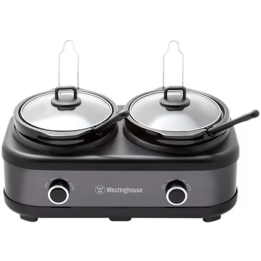 Westinghouse Dual 2 x 2.5L Slow Cooker with Auto Function