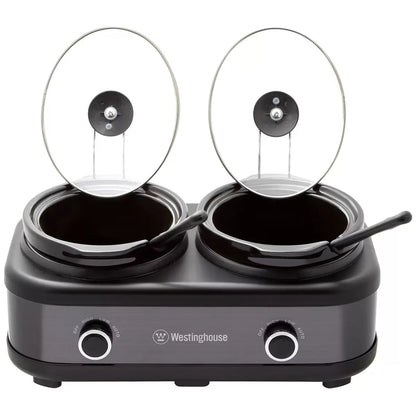 Westinghouse Dual 2 x 2.5L Slow Cooker with Auto Function