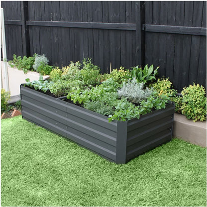 Large Garden Bed 180 x 90 x 45cm - Durable Galvanized Steel