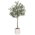 Artificial Olive Tree 2M - Lifelike, No Maintenance, Stylish Planter Included - SuperSaverAU - view 4