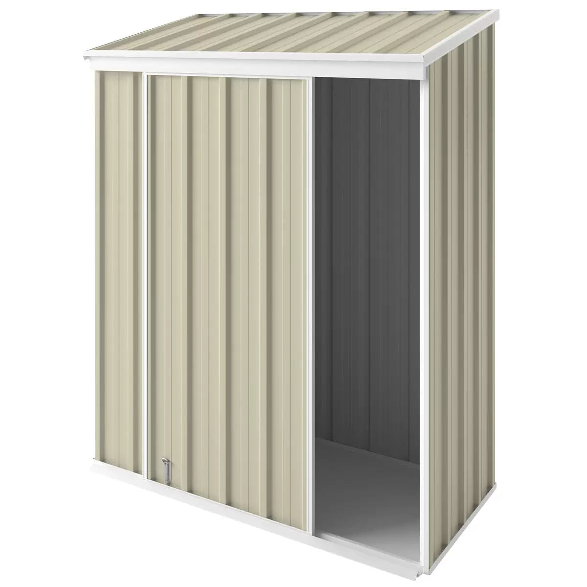 Narrow Cream Slider Shed 1.5 x 0.78m - Australian Made