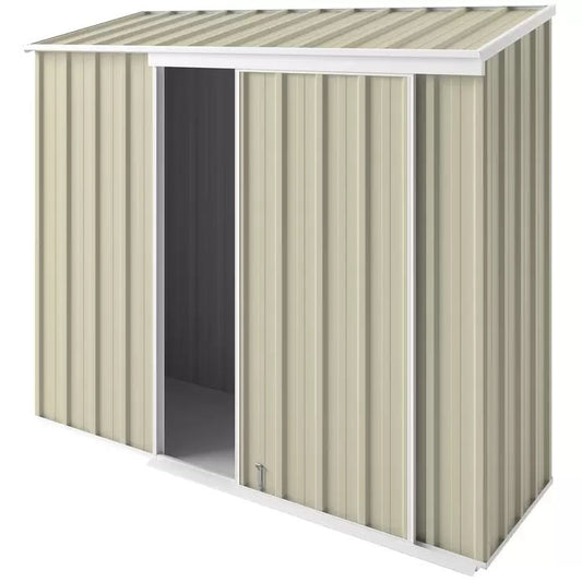 Narrow Cream Slider Shed 2.25 x 0.78m - Custom Built
