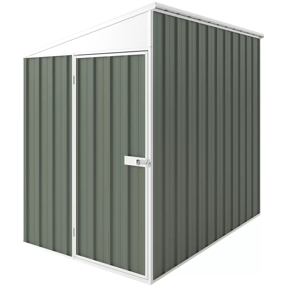 Skillion Roof Shed 1.5 x 2.25m Mist Green - Durable, Secure, Easy Access