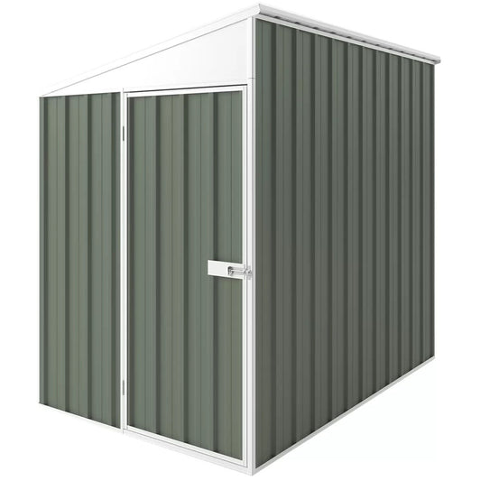 Skillion Roof Shed 1.5 x 2.25m Mist Green - Durable, Secure, Easy Access