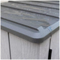 Lifetime Vertical Shed with Shelves, 173.9 x 142.5 x 73.6 cm, Durable, Weather Resistant - SuperSaverAU - view 2