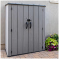 Lifetime Vertical Shed with Shelves, 173.9 x 142.5 x 73.6 cm, Durable, Weather Resistant - SuperSaverAU - view 6
