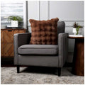 Luxe Faux Fur Cushion 55 x 55cm Light Brown - Plush Comfort, Easy Care, Durable Design - SuperSaverAU - view 1