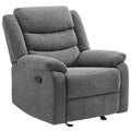 Fabric Glider Recliner - Pocket Coil Cushion & Durable Upholstery - SuperSaverAU - view 4