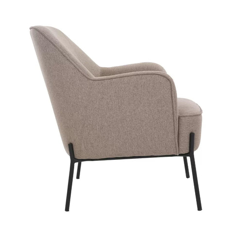 Hugo Upholstered Armchair - Light Brown with Modern Design - SuperSaverAU - view 1