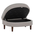 Accent Chair with Storage Ottoman - Ergonomic Barrel Design - SuperSaverAU - view 1