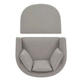Accent Chair with Storage Ottoman - Ergonomic Barrel Design - SuperSaverAU - view 6