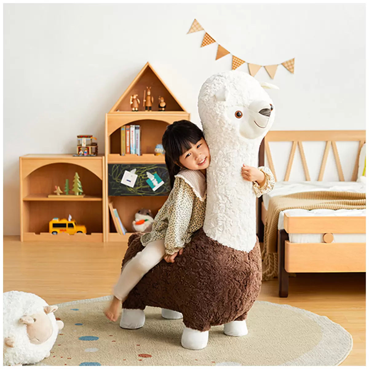 Llama Inspired Sofa - Soft and Safe for Kids - SuperSaverAU - view 4