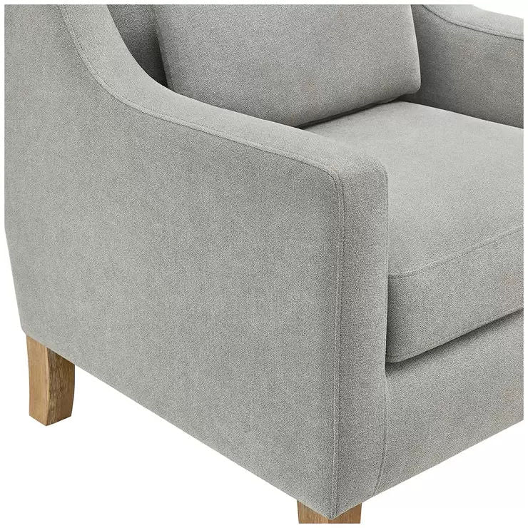 Fabric Accent Chair with Pocket Coil Seat and Lumbar Pillow - SuperSaverAU - view 5